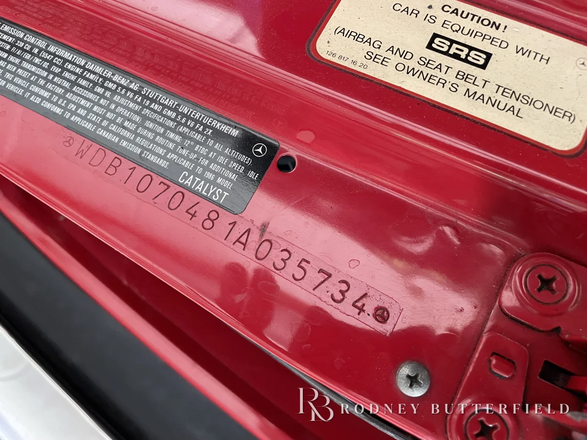 1986 Mercedes-Benz 560 SL